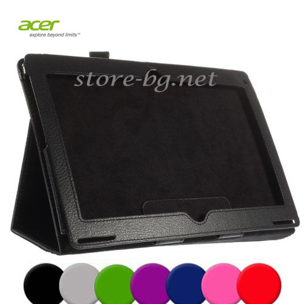 Acer Aspire Switch 10 Wallet Кожен Калъф + Стилус