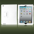 Apple iPad 2 Кожен Калъф Бял + Протектор