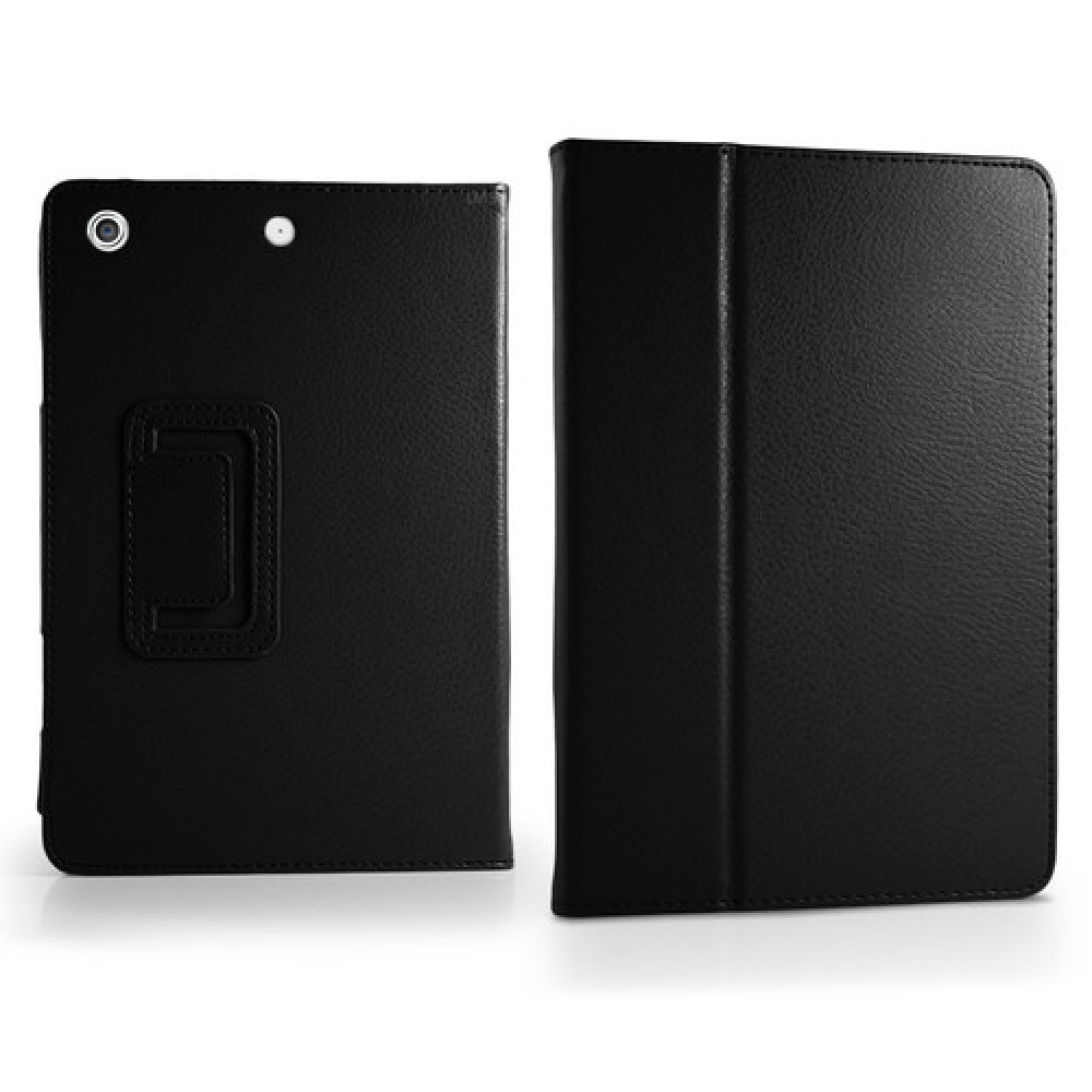 Apple iPad mini Кожен Калъф Черен + Протектор