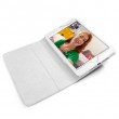 Apple iPad mini Кожен Калъф Бял + Протектор