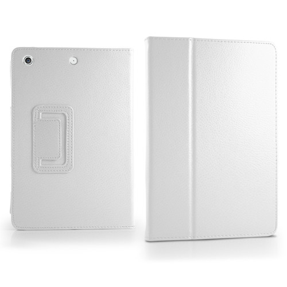 Apple iPad mini Кожен Калъф Бял + Протектор