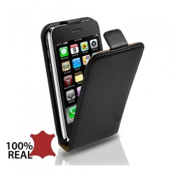 Apple iPhone 3GS Flip2 Кожен Калъф + Протектор