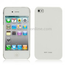 Apple iPhone 4/4S SGP Твърд Капак Бял + Протектор