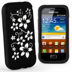 Samsung Galaxy Ace 2 I8160 Flora Силиконов Калъф Черен + Протект
