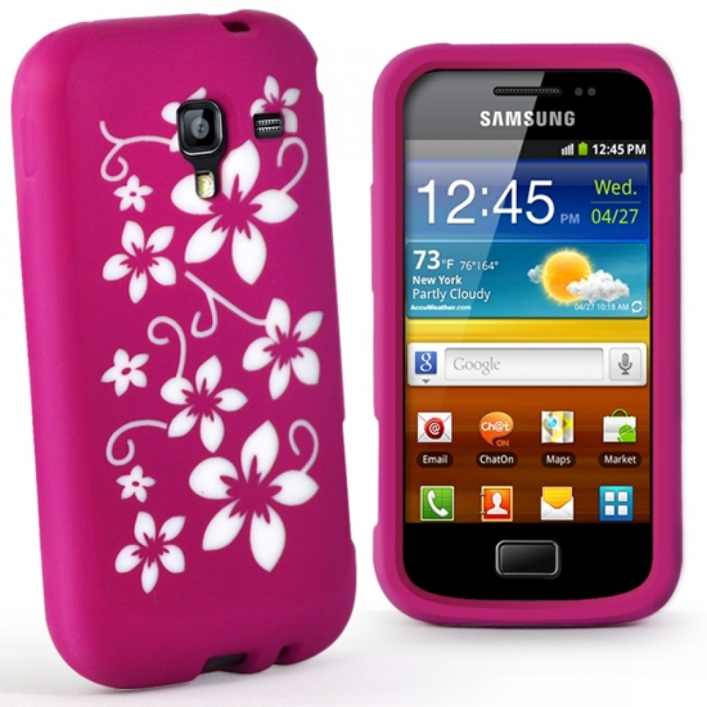 Samsung Galaxy Ace 2 I8160 Flora Силиконов Калъф Розов + Протект