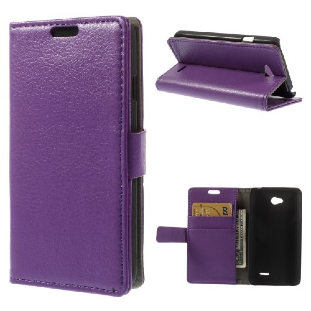 LG L65 magnetic Wallet Кожен Калъф + Протектор