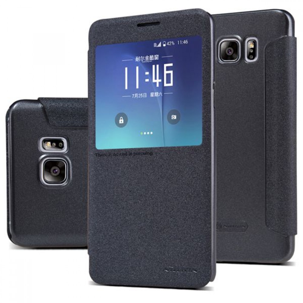 Samsung Galaxy Note5 Nillkin Window Кожен калъф и Протектор