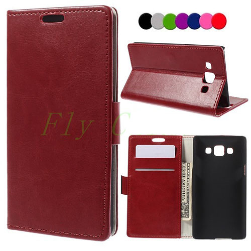 Samsung Galaxy A5 SM-A500F Magnetic Wallet Калъф + Протектор