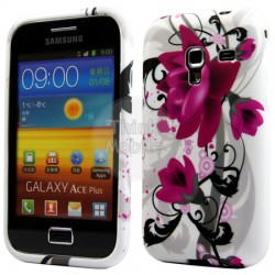 Samsung Galaxy Ace Plus S7500 Flora V5 Силиконов Калъф + Протект