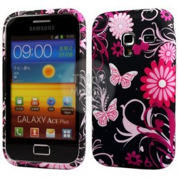 Samsung Galaxy Ace Plus S7500 Flora V6 Силиконов Калъф + Протект