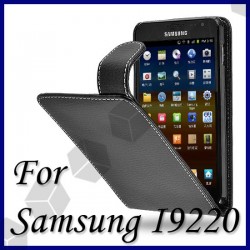 Samsung Galaxy Note i9220 Flip Luxury Калъф Черен  + Протектор