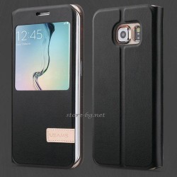 Samsung Galaxy S6 Edge G925 Window Wallet Калъф и Протектор