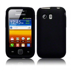 Samsung Galaxy Y S5360 Силиконов Калъф Черен + Протектор