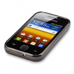 Samsung Galaxy Y S5360 Силиконов Калъф Черен TPU + Протектор