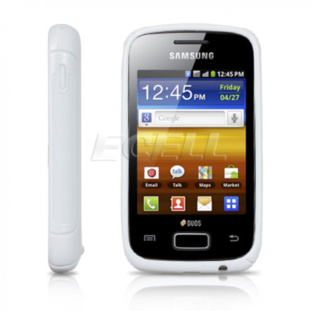 Samsung Galaxy Y Duos S6102 Силиконов Калъф Бял