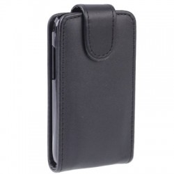 Samsung Galaxy Y Duos S6102 Flip Калъф Черен + Протектор