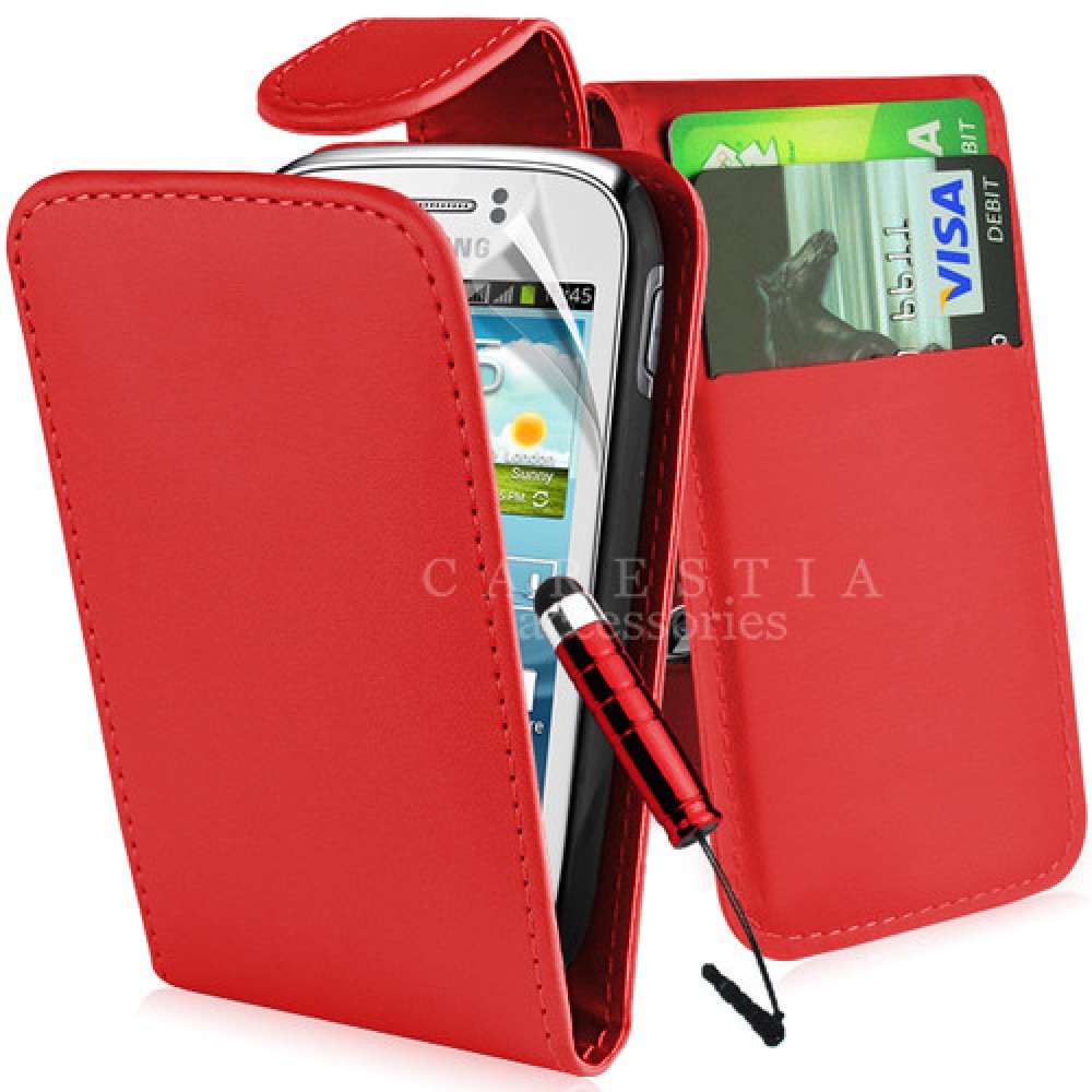 Samsung Galaxy Young S6310 Flip Калъф + Протектор § Стилус