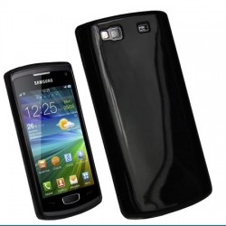 Samsung S8600 Wave 3 Силиконов Калъф Черен + Протектор