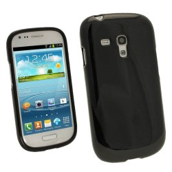 Samsung I8190 Galaxy S III mini Силиконов Калъф Черен + Протекто