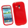 Samsung I8190 Galaxy S III mini Силиконов Калъф Червен + Протект