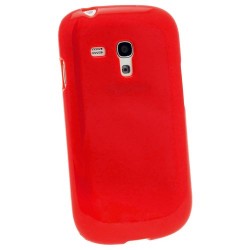 Samsung I8190 Galaxy S III mini Силиконов Калъф Червен + Протект