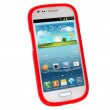 Samsung I8190 Galaxy S III mini Силиконов Калъф Червен + Протект
