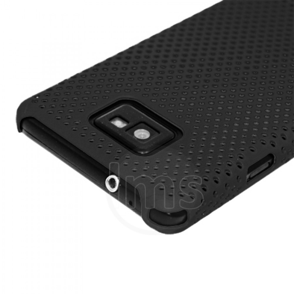 Samsung Galaxy S2 Твърд Калъф Черен + Протектор