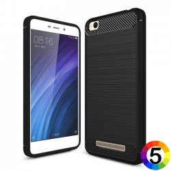 Xiaomi Redmi 4a Удароустойчив Carbon Fiber Калъф и Протектор
