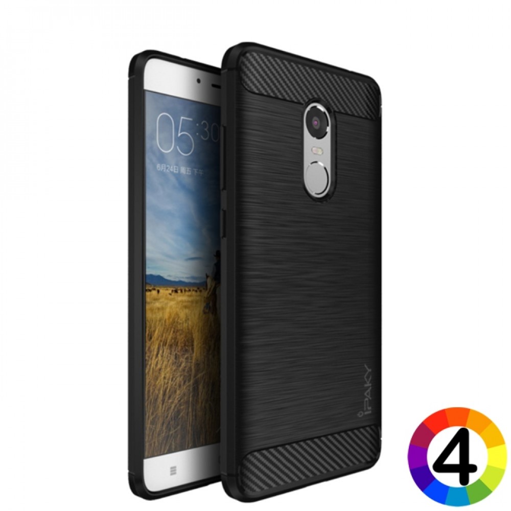 Xiaomi Redmi Note 4 Удароустойчив Carbon Fiber Калъф и Протектор
