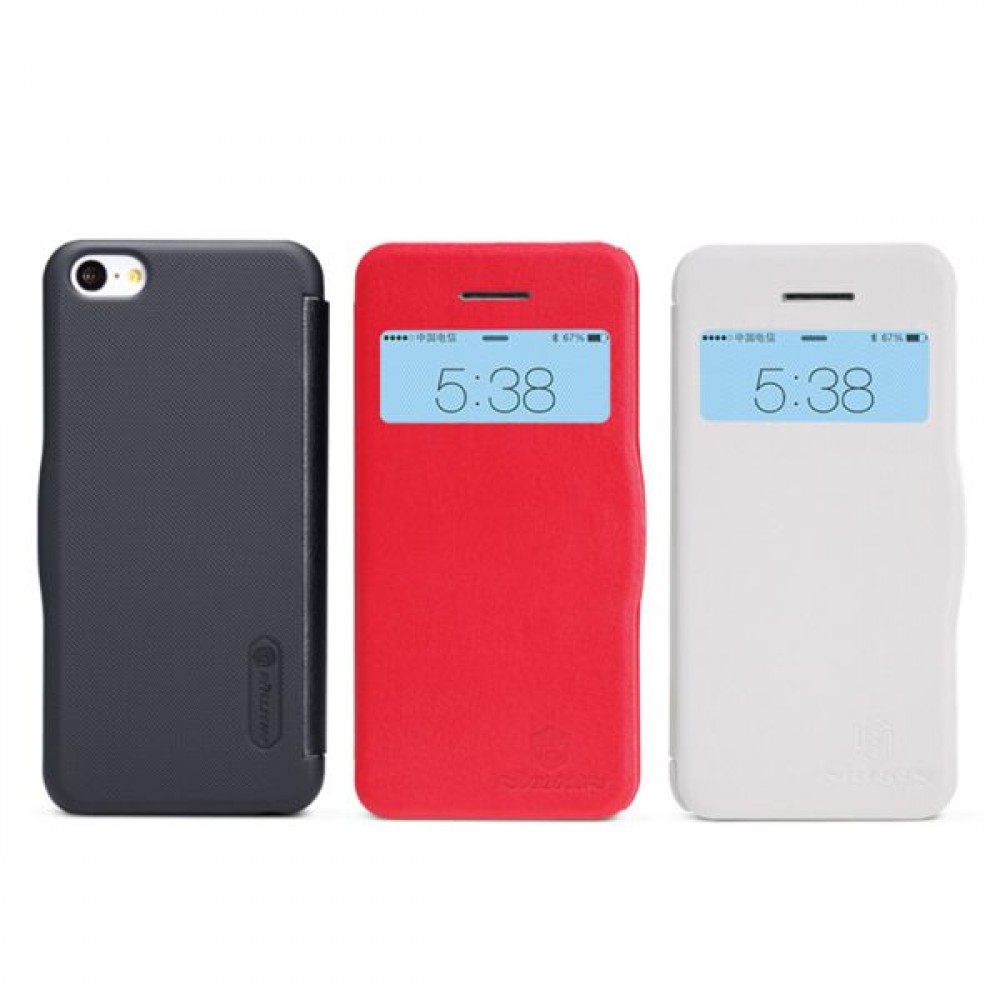 iPhone 5C Nillkin Кожен Калъф и Протектор