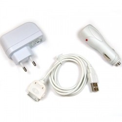 Зарядно 3 в 1 за Apple iPhone, iPod